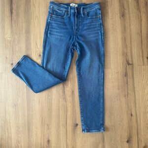 Madewell Stovepipe Blue Denim Jeans Sz 28
